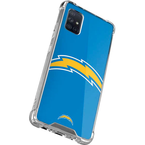 NFL Los Angeles Chargers Large Logo Galaxy A51 5G Clear Case
