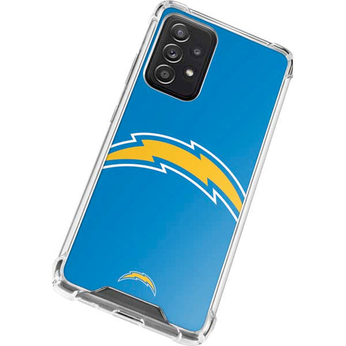 NFL Los Angeles Chargers Large Logo Galaxy A52 5G Clear Case