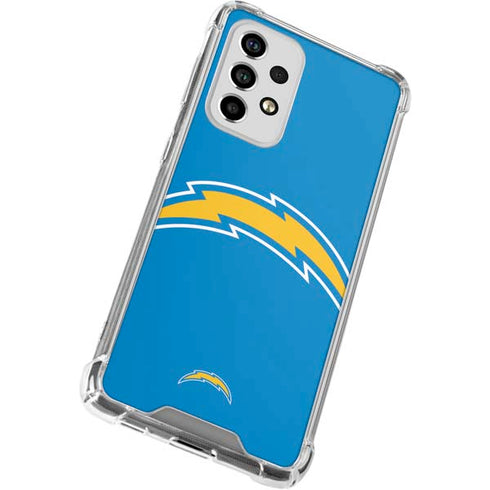 NFL Los Angeles Chargers Large Logo Galaxy A53 5G Clear Case