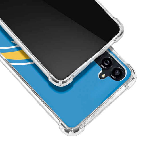 NFL Los Angeles Chargers Large Logo Galaxy A54 5G Clear Case