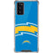NFL Los Angeles Chargers Large Logo Galaxy Note20 5G Clear Case