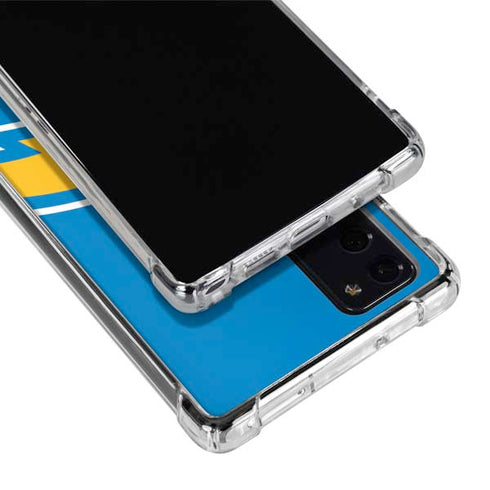 NFL Los Angeles Chargers Large Logo Galaxy Note20 5G Clear Case