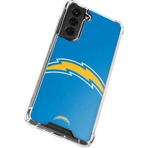 NFL Los Angeles Chargers Large Logo Galaxy S22 Clear Case