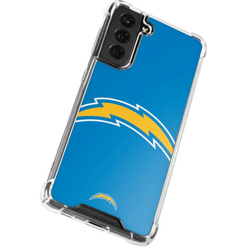 NFL Los Angeles Chargers Large Logo Galaxy S22 Plus Clear Case