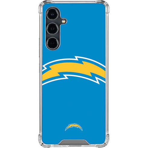 NFL Los Angeles Chargers Large Logo Galaxy S23 FE Clear Case