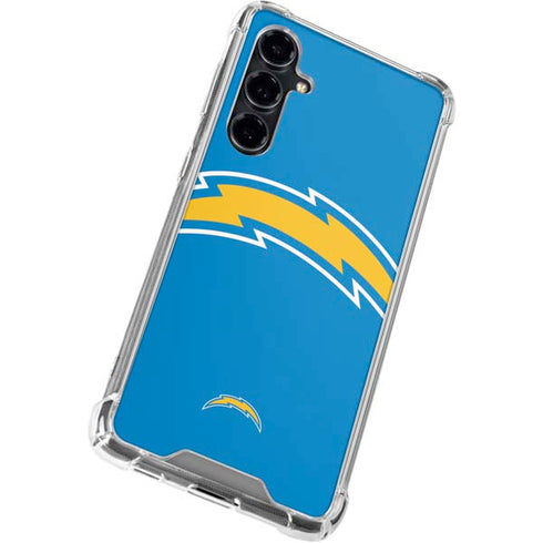 NFL Los Angeles Chargers Large Logo Galaxy S23 FE Clear Case