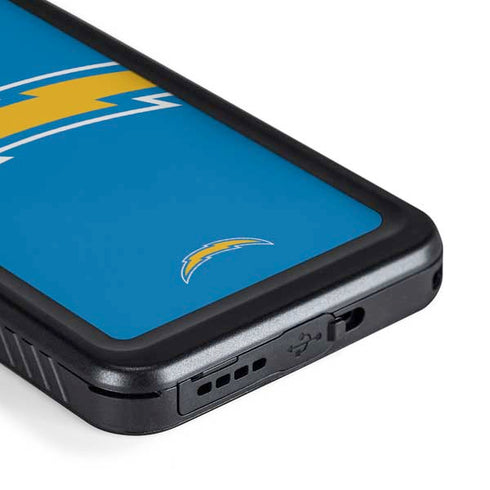 NFL Los Angeles Chargers Large Logo Galaxy S23 Waterproof Case