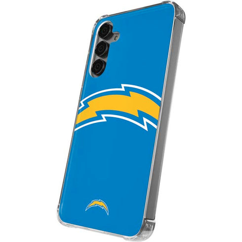 NFL Los Angeles Chargers Large Logo Galaxy S24 Plus Clear Case