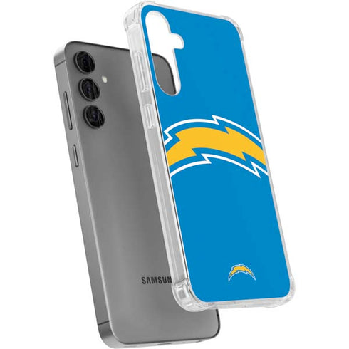 NFL Los Angeles Chargers Large Logo Galaxy S24 Plus Clear Case