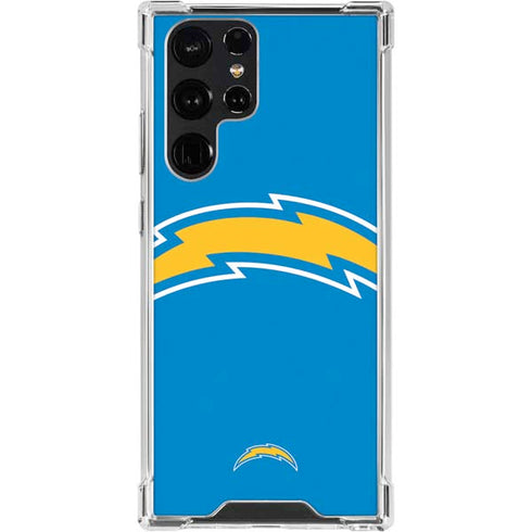 NFL Los Angeles Chargers Large Logo Galaxy S24 Ultra Clear Case