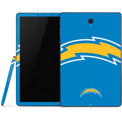NFL Los Angeles Chargers Large Logo Samsung Galaxy Tab Skin