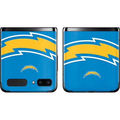 NFL Los Angeles Chargers Large Logo Galaxy Z Flip Skin