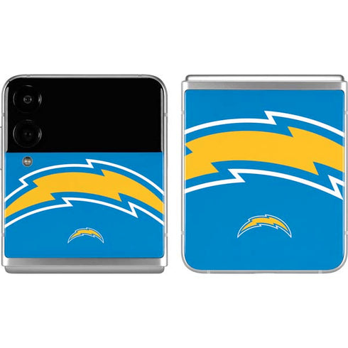 NFL Los Angeles Chargers Large Logo Galaxy Z Flip4 5G Skin