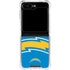 NFL Los Angeles Chargers Large Logo Galaxy Z Flip5 5G Clear Case