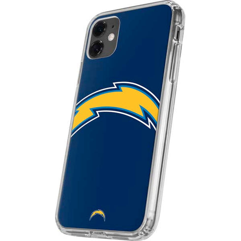 NFL Los Angeles Chargers Large Logo iPhone 11 Clear Case