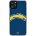 NFL Los Angeles Chargers Large Logo iPhone 11 Pro Clear Case