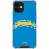 NFL Los Angeles Chargers Large Logo iPhone 12 Clear Case