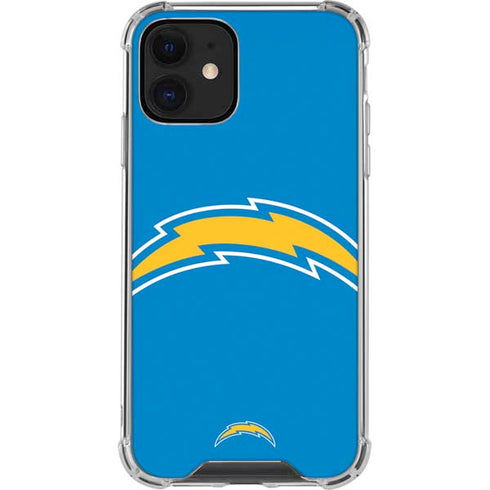 NFL Los Angeles Chargers Large Logo iPhone 12 Mini Clear Case