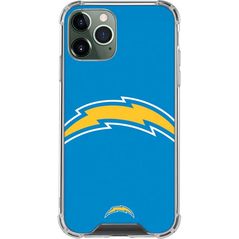NFL Los Angeles Chargers Large Logo iPhone 12 Pro Clear Case