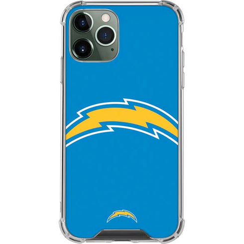 NFL Los Angeles Chargers Large Logo iPhone 12 Pro Max Clear Case
