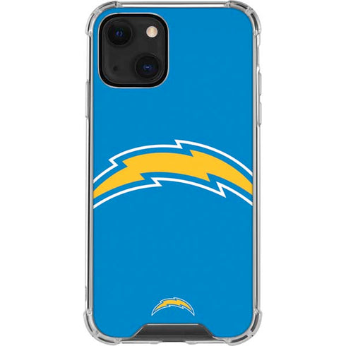 NFL Los Angeles Chargers Large Logo iPhone 13 Clear Case