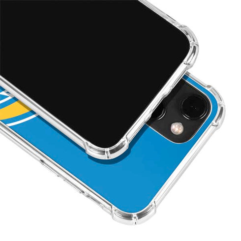 NFL Los Angeles Chargers Large Logo iPhone 13 Mini Clear Case