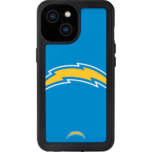 NFL Los Angeles Chargers Large Logo iPhone 13 Mini Waterproof Case