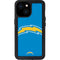 NFL Los Angeles Chargers Large Logo iPhone 13 Mini Waterproof Case