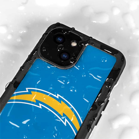 NFL Los Angeles Chargers Large Logo iPhone 13 Mini Waterproof Case
