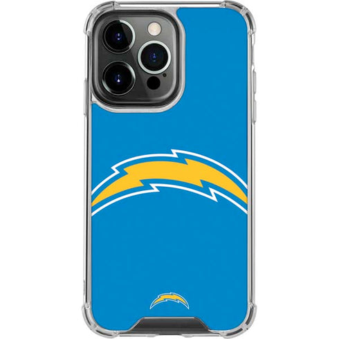 NFL Los Angeles Chargers Large Logo iPhone 13 Pro Clear Case