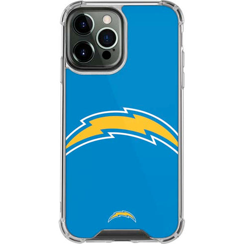 NFL Los Angeles Chargers Large Logo iPhone 13 Pro Max Clear Case