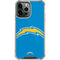 NFL Los Angeles Chargers Large Logo iPhone 13 Pro Max Clear Case