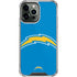 NFL Los Angeles Chargers Large Logo iPhone 13 Pro Max Clear Case