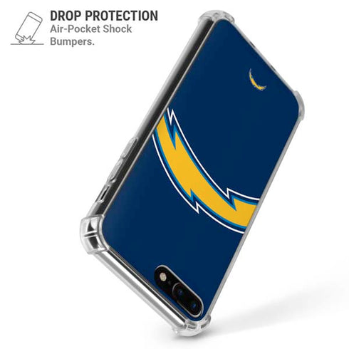 NFL Los Angeles Chargers Large Logo iPhone 7/8 Plus Clear Case
