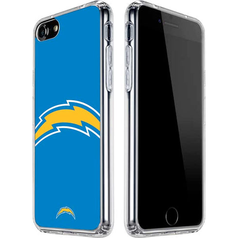 NFL Los Angeles Chargers Large Logo iPhone SE (2nd & 3rd Gen) Clear Case