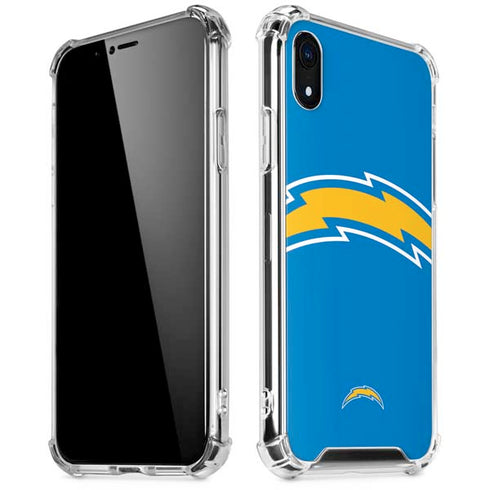 NFL Los Angeles Chargers Large Logo iPhone XR Clear Case