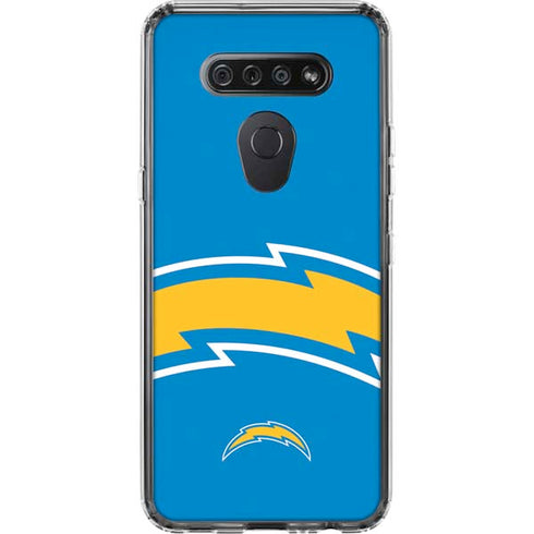 NFL Los Angeles Chargers Large Logo LG K51/Q51 Clear Case