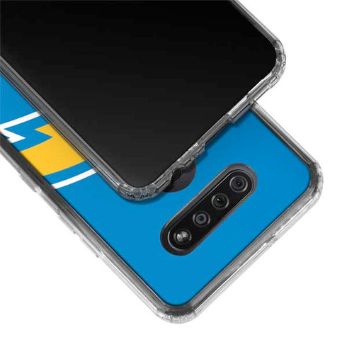 NFL Los Angeles Chargers Large Logo LG K51/Q51 Clear Case