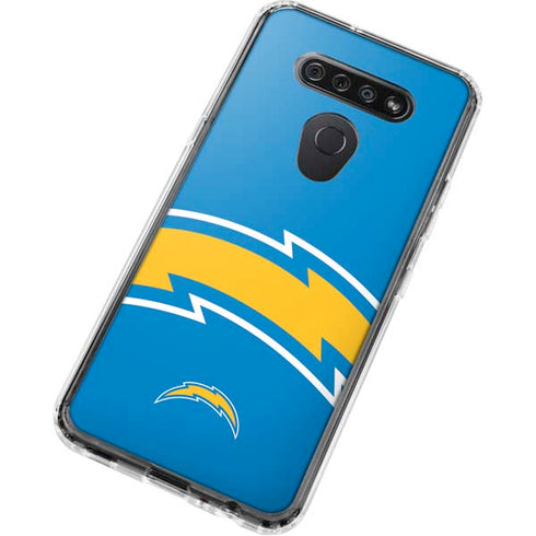 NFL Los Angeles Chargers Large Logo LG K51/Q51 Clear Case
