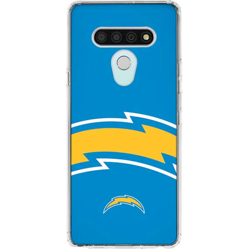 NFL Los Angeles Chargers Large Logo LG Stylo 6 Clear Case