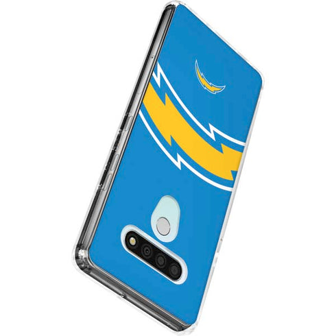 NFL Los Angeles Chargers Large Logo LG Stylo 6 Clear Case