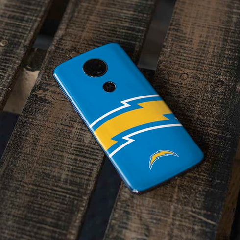 NFL Los Angeles Chargers Large Logo Moto E5 Plus Skin