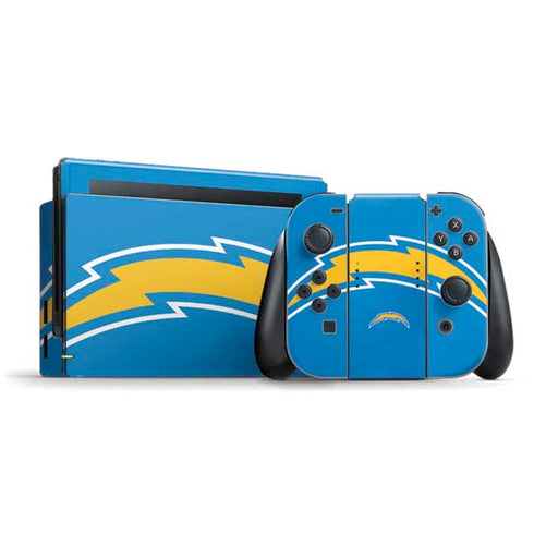 NFL Los Angeles Chargers Large Logo Nintendo Switch Bundle Skin