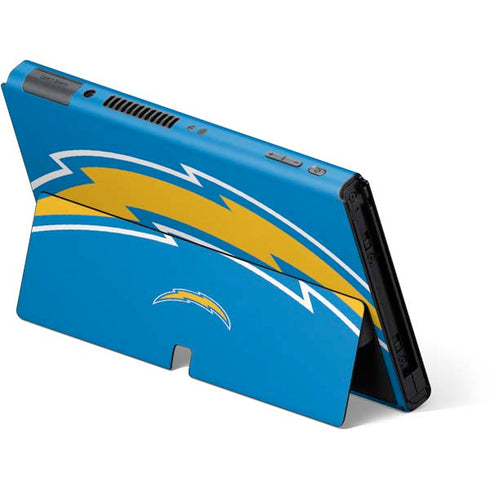 NFL Los Angeles Chargers Large Logo Nintendo Switch OLED (2021) Skin