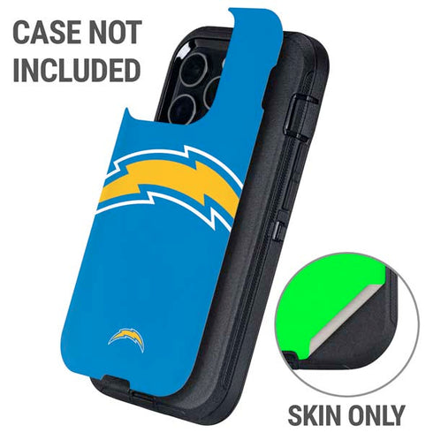 NFL Los Angeles Chargers Large Logo Otterbox Defender iPhone Skin