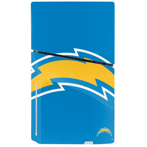 NFL Los Angeles Chargers Large Logo PS5 Slim Disk Console Skin