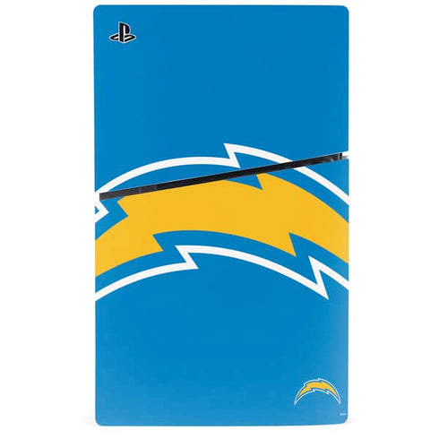 NFL Los Angeles Chargers Large Logo PS5 Slim Digital Edition Console Skin