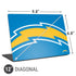 NFL Los Angeles Chargers Large Logo Universal Laptop 12in (9.8 x 6.8in) Skin