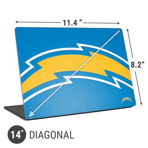 NFL Los Angeles Chargers Large Logo Universal Laptop 14in (11.4 x 8.2in) Skin