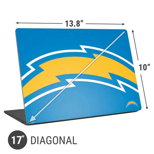 NFL Los Angeles Chargers Large Logo Universal Laptop 17in (13.8 x 10in) Skin